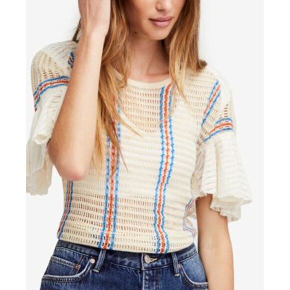 Free People Tops - Free People Babes Only Open-Knit Top L
